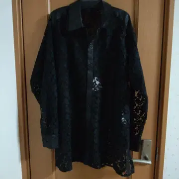 [ 새상품 ] 엘르 레오파드 레이스 셔츠