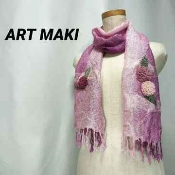 ART MAKI 아트마키 스톨 꽃 장식 그라데이션 여성용