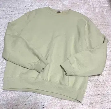 오라리 맨투맨 라임 그린