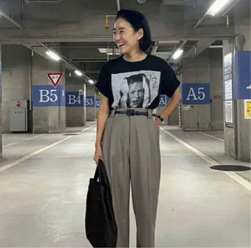 카네코 아야 COUDRE 블랙 가죽 벨트