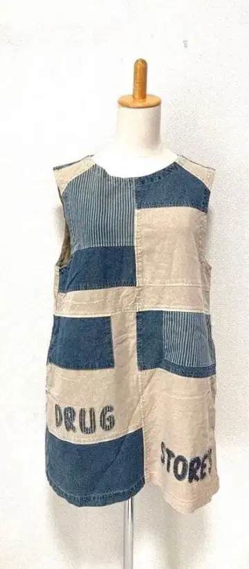 드럭 스토어즈 패치워크 원피스 튜닉