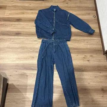 HARE 셋업 데님 자켓 팬츠 벨트 포함