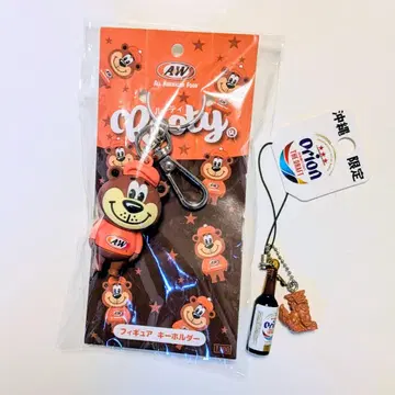 오키나와 한정판 키링 스트랩 A&W 루티 오리온 맥주 시사