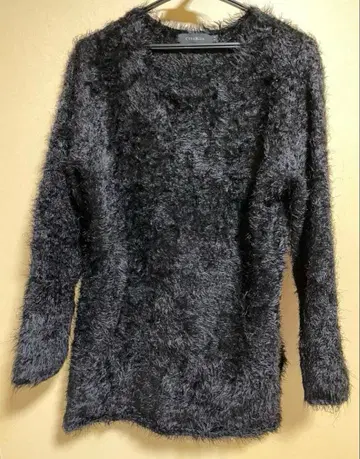 CIVARIZE 시버라이즈 샤기 니트 블랙