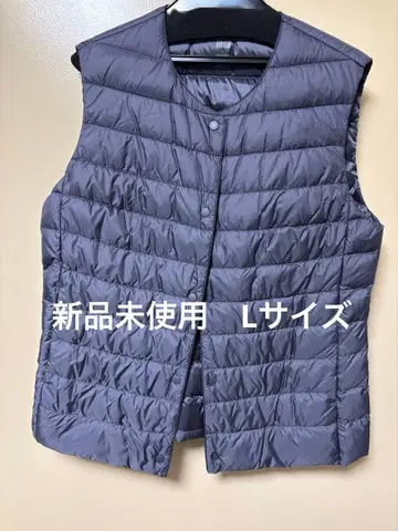 유니클로 울트라 라이트 다운 베스트 그레이 L 사이즈