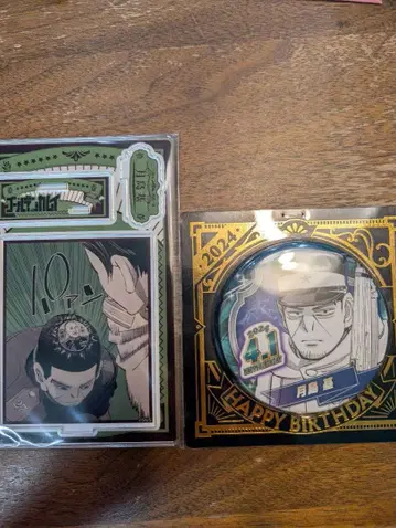 골든 카무이 츠키시마 하지메 벌스데이 아크릴 스탠드 캔 배지