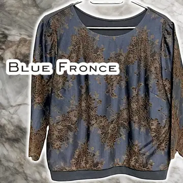 BLUE FRONCE 상의 레이스 티셔츠