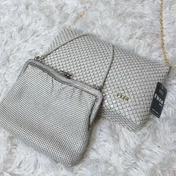 새상품급 Flora Mesh 메탈 메쉬 백 2세트 결혼식