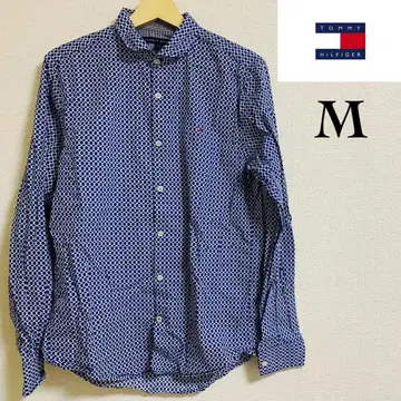 TOMMY HILFIGER 기하학 패턴 셔츠 M