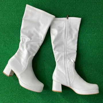 롱 부츠 화이트 새상품 미사용