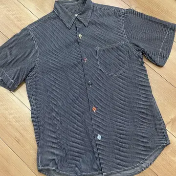 지피자파 히피하파 히코리 반팔 셔츠