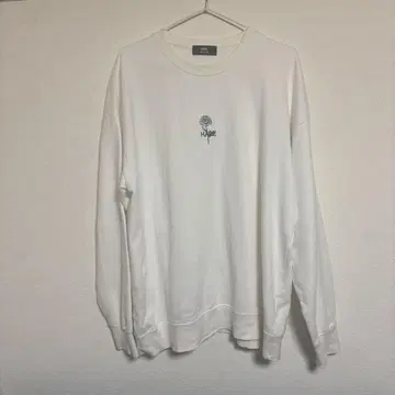 HARE MEN 플라워 HARE 로고 맨투맨 트레이닝복 상의 F