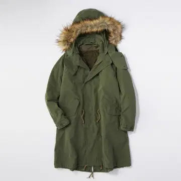 라이트온 백 넘버 올리브 모즈 코트 후드 없음