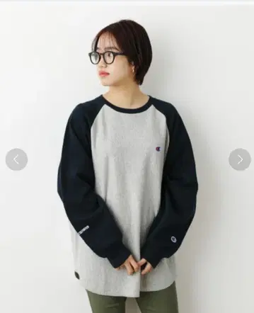 RCWB x Champion* 볼륨 슬리브 맨투맨 상의