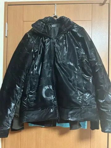 AZUL by moussy 후드 부착 다운 자켓 M 블랙