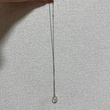 클리어 볼 펜던트 롱 목걸이