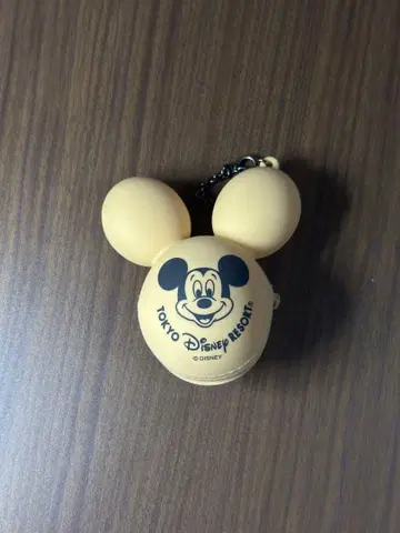 디즈니 풍선 실리콘 키링 베이지