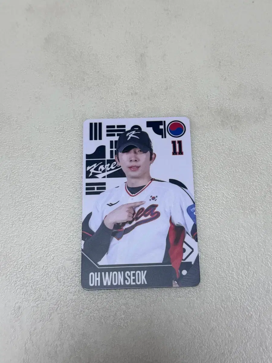 Oh Won-seok Baseball National Team Photocard