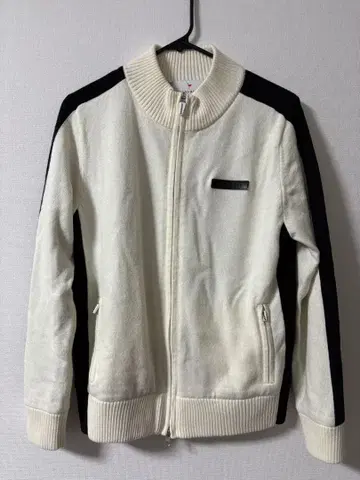 JUN&ROPE 집업 점퍼 화이트 블랙