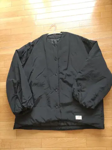 블랙 충전솜 퀼팅 자켓