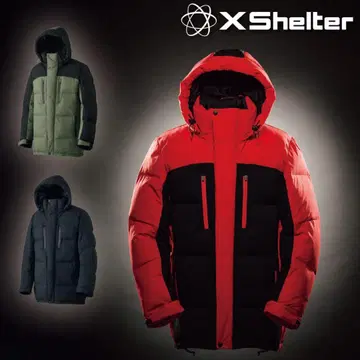 워크맨 X Shelter 후드 부착 자켓 레드/블랙