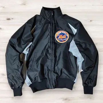 MIZUNO x Mets 나일론 자켓 자수 로고 와펜 충전솜