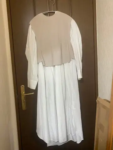 ELENDEEK 레이어드 원피스 01 화이트 베이지