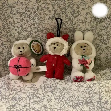 스타벅스 미니 베어리스타 세트 크리스마스 홀리데이 키링