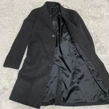 Uniqlo 유니클로 체스터 코트 글렌체크 캐시미어 혼방