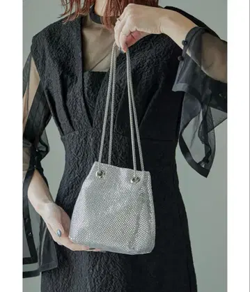 2way 메탈 메쉬 숄더백 복조리 파티백/niana