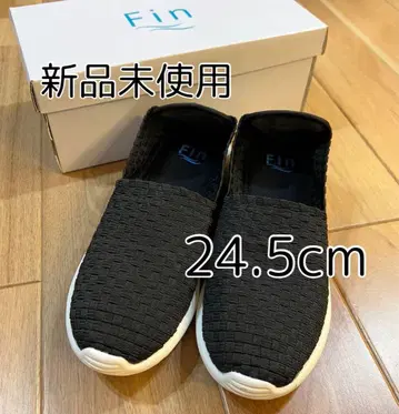 [미사용 새상품] Fin 메쉬 경량 슬립온 24.5cm