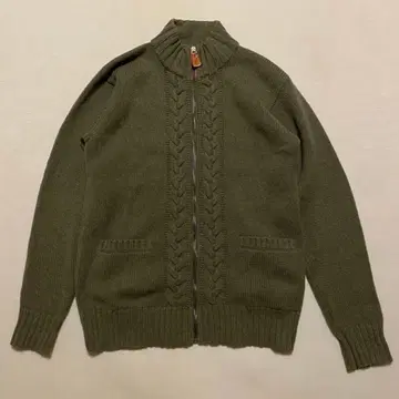 폴스미스 런던 케이블 니트 드라이버 니트 캐시미어 혼방 집업