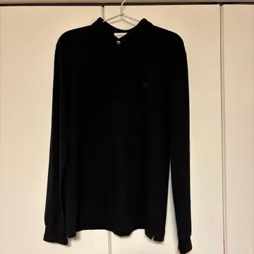 LACOSTE 블랙 피케 셔츠 US S