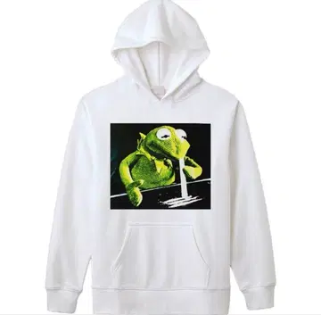 남녀 공용 미사용 새상품 악 카미트 후드티/화이트