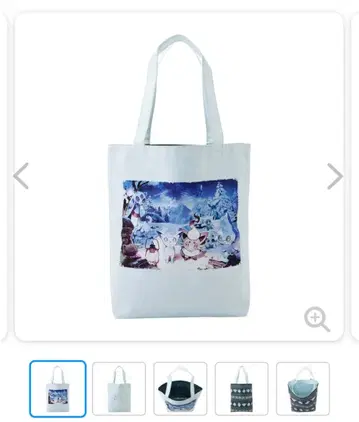 포켓몬 센터 리버서블 토트백 Snowy Gathering