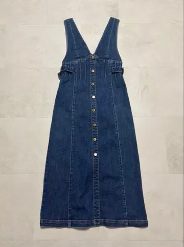 [새상품급] 노엘라 데님 점프수트 데님 롱 원피스 M