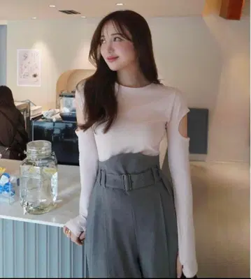 혜영 치즈 탑 베이비 핑크