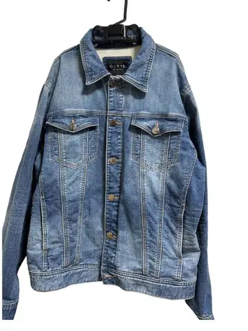 GUESS 라이트 블루 데님 자켓