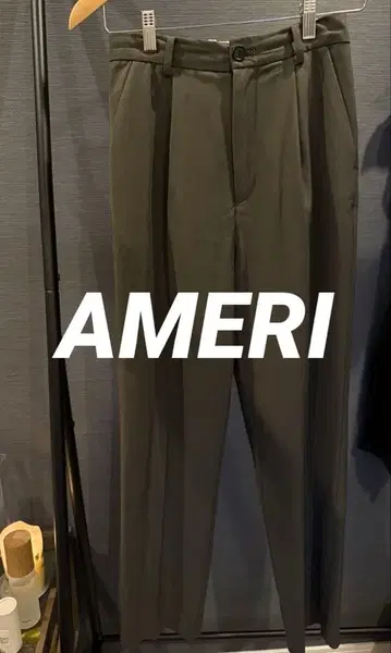 AMERI ROSE EMBROIDERY TAPERED PANTS