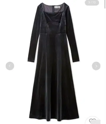 릴리 브라운/스퀘어 넥 벨로아 원피스