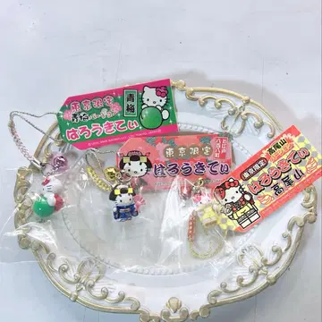 헬로키티 도쿄 파랑 매실 버전 오에도 핫초 타카오산