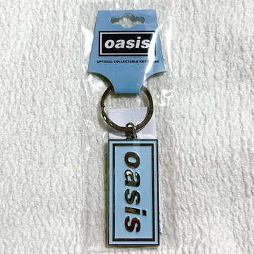 oasis 로고 메탈 키링 10월 내한 기념 공식 굿즈 라이트 블루