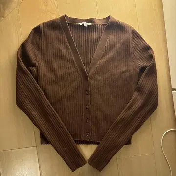 Reformation 리브 브라운 스웨터 S