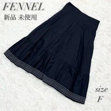 [ 새상품 택 포함 ] FENNEL 페넬 스티치 플레어 스커트 롱 스커트