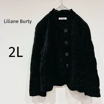 릴리안 뷰티 퀼팅 자켓 하트 무늬 일본제 블랙 2L