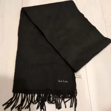 Paul Smith 블랙 머플러 울 소재