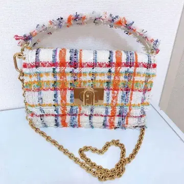 [ 새상품급 ] FURLA 트위드 2way 백 BAFKACO