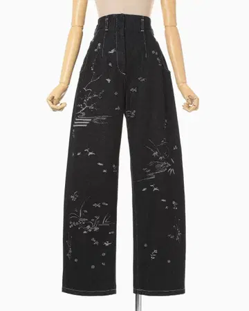 mame 자카드 데님 미사용 새상품