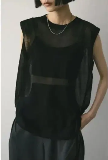 STYLEMIXER 워셔블 린넨 탱크탑