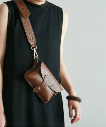 marant 숄더 미니백 가죽 브라운 nombre impair